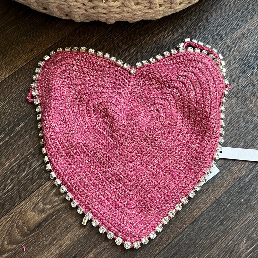 Delicate Dreams Crochet Crop Top in Pink Metallic